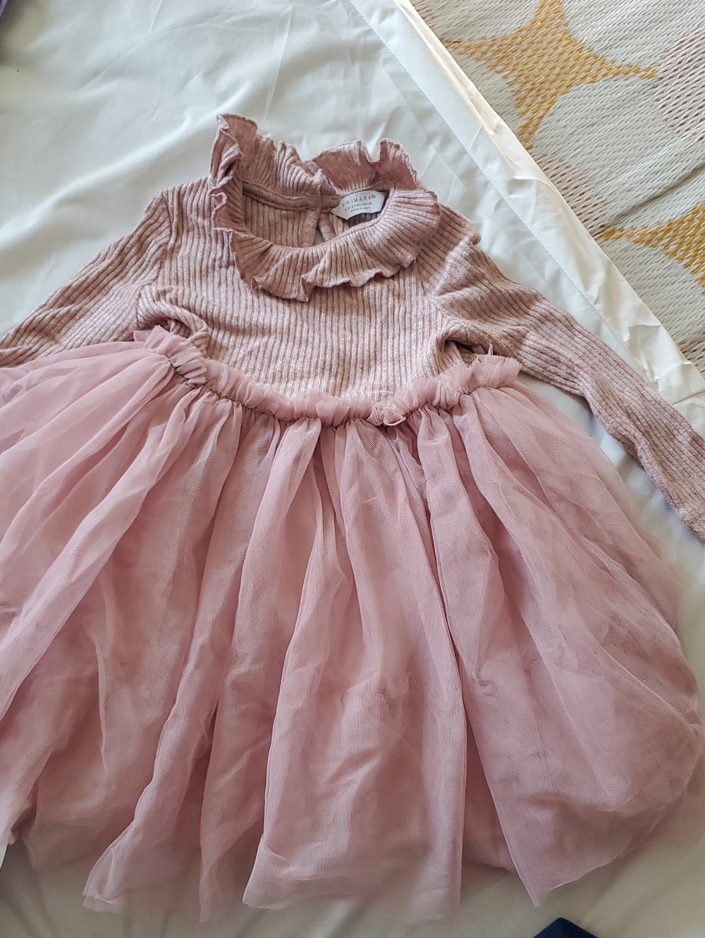 Primark Dusty Pink Knit Bodice & Tulle Skirt Dress